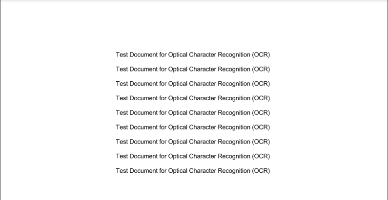 Screenshot of Scanned PDF
