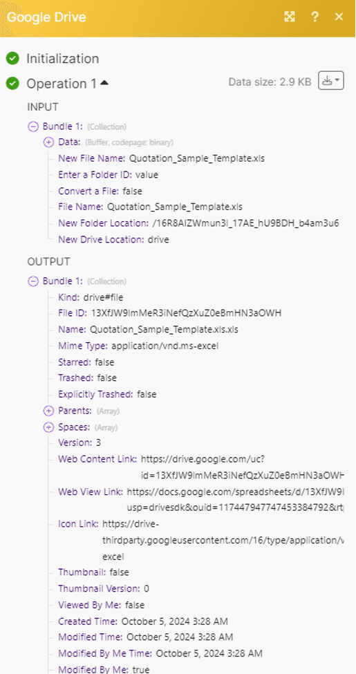 Run Scenario to Upload File