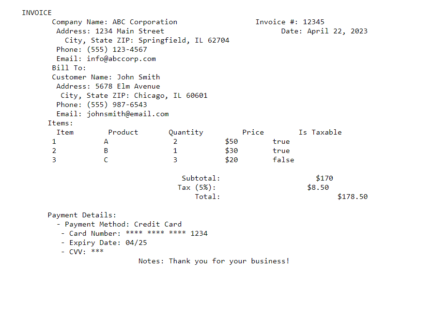 Extracted Data from PDF Document