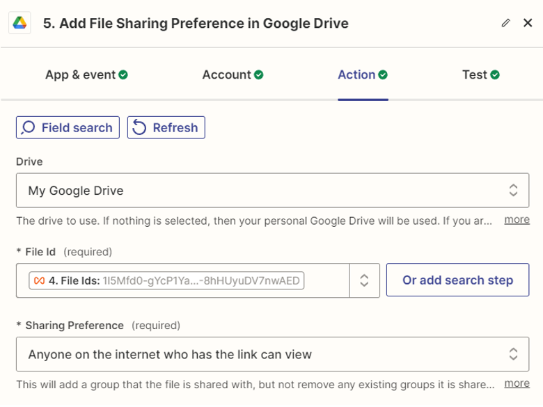 File Sharing Preference