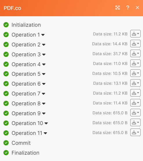 Run Scenario Result