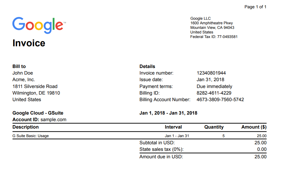 Sample Scanned PDF Invoice