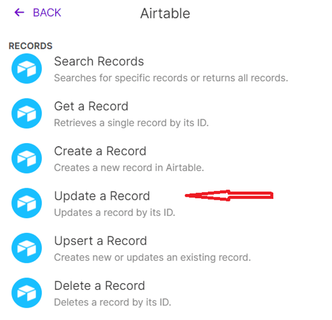 Airtable Update Record