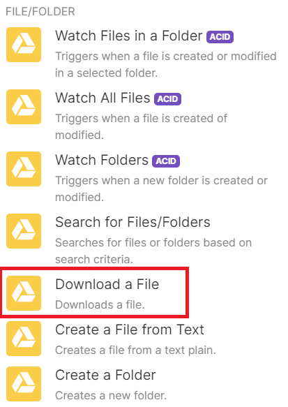 Add Google Drive Module