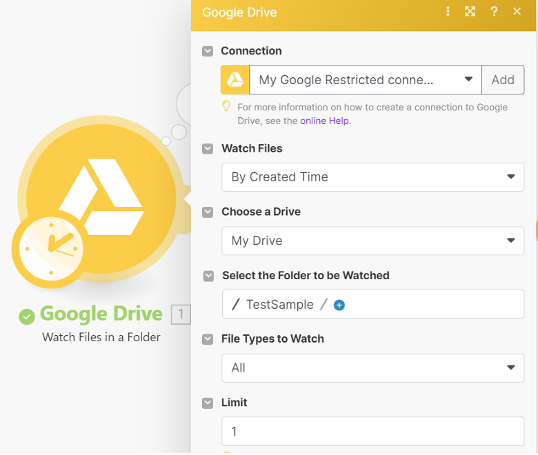 Google Drive Configuration