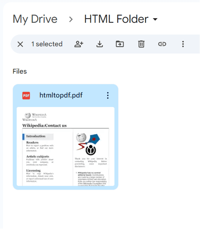 Google Drive Folder