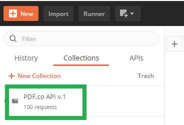 Collections Tab