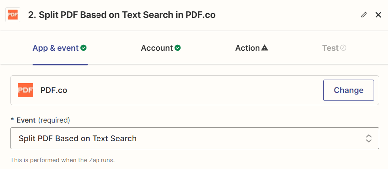 Split PDF Based on Text Search