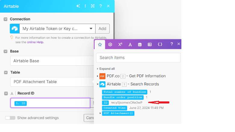 Setup Airtable Record