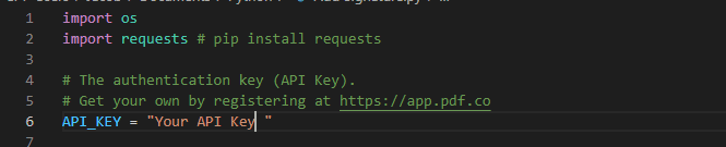 Add API Key