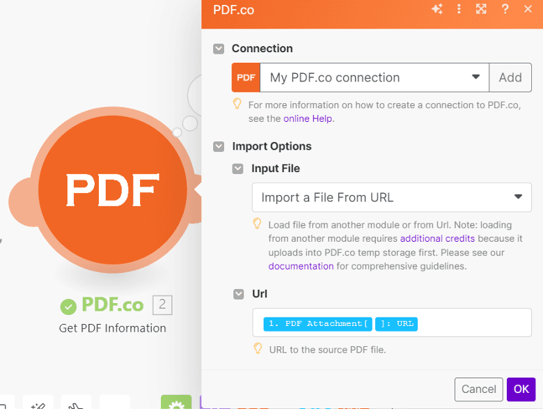 Setup PDF.co Module