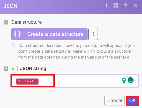 Setup JSON