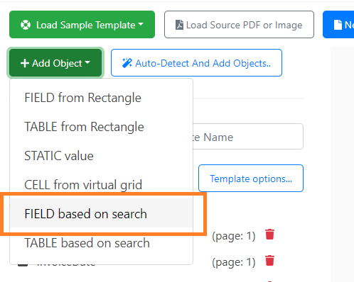 Add Object Field Based On Search