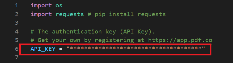 Add API Key