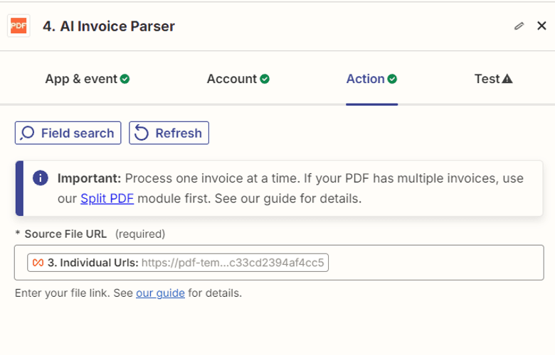 Setup AI Invoice Parser