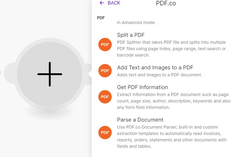 PDF.co Split a PDF Module