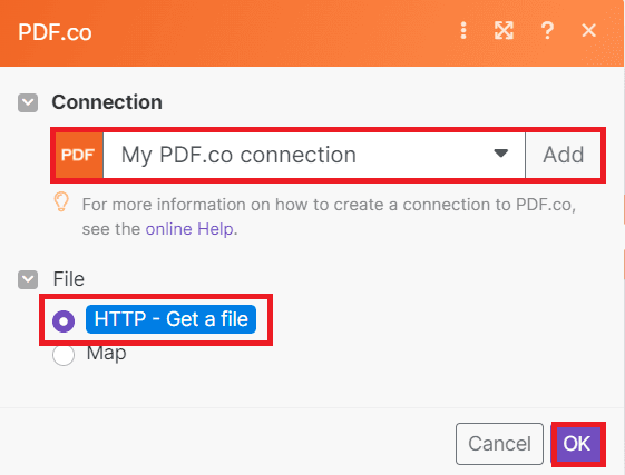 Configure PDF.co Settings