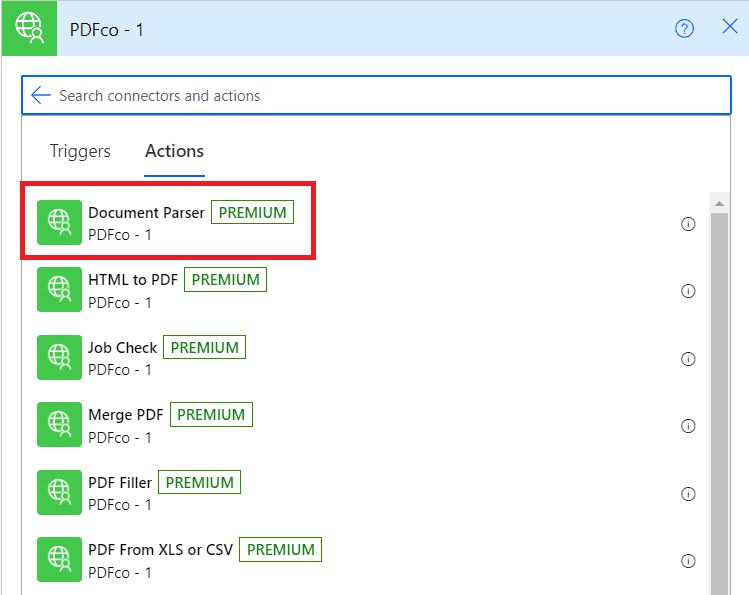 Adding Document Parser