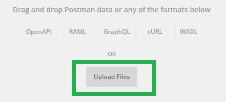 Upload Postman Collection JSON