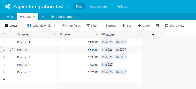 Airtable UI