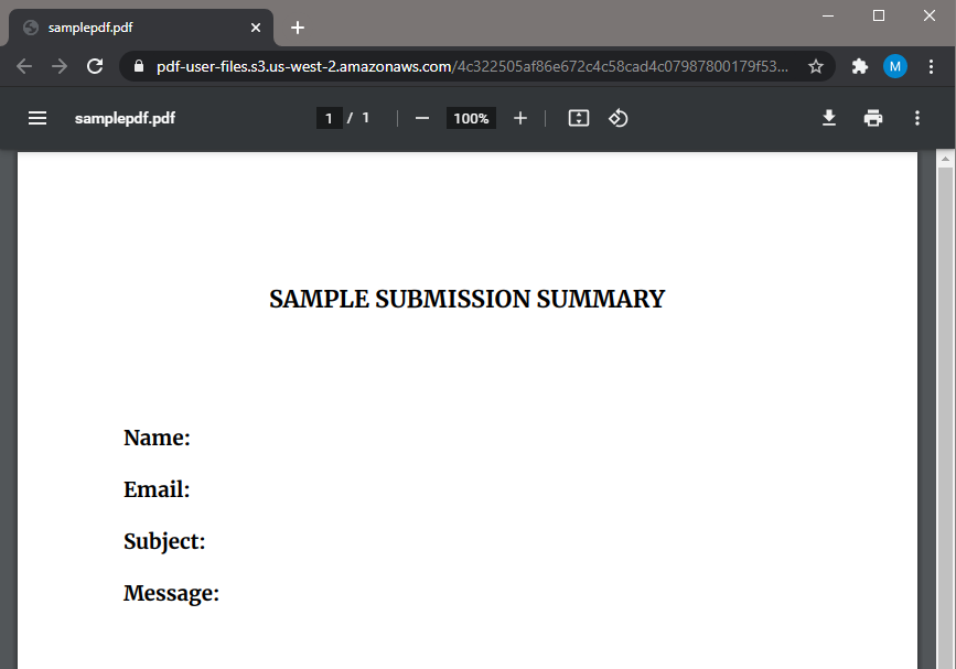 Screenshot of Sample PDF Source File