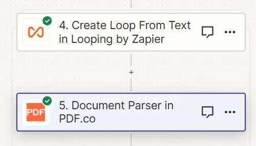 Setting up the Document Parser step in Zapier