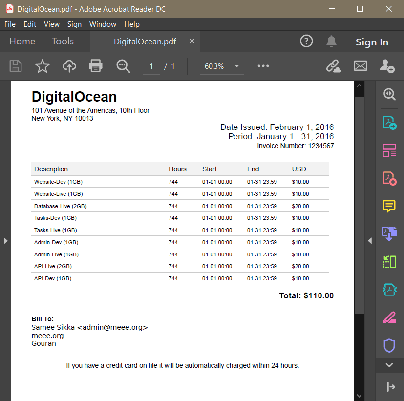 Source PDF File To Extract Customer Information