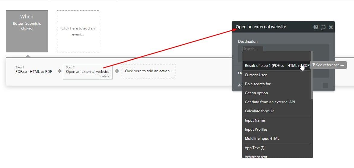 Open External Website