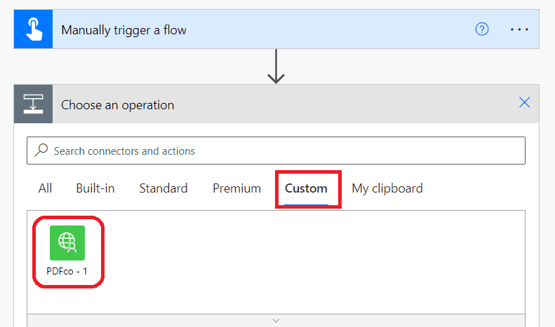 Step 3: Incorporate PDF.co Connector