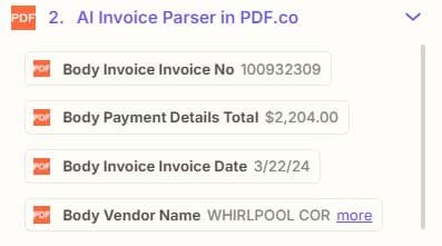 AI Invoice Parser options