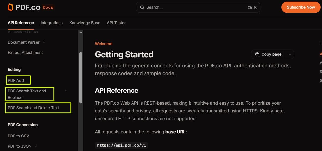 Other helpful PDF editing endpoints