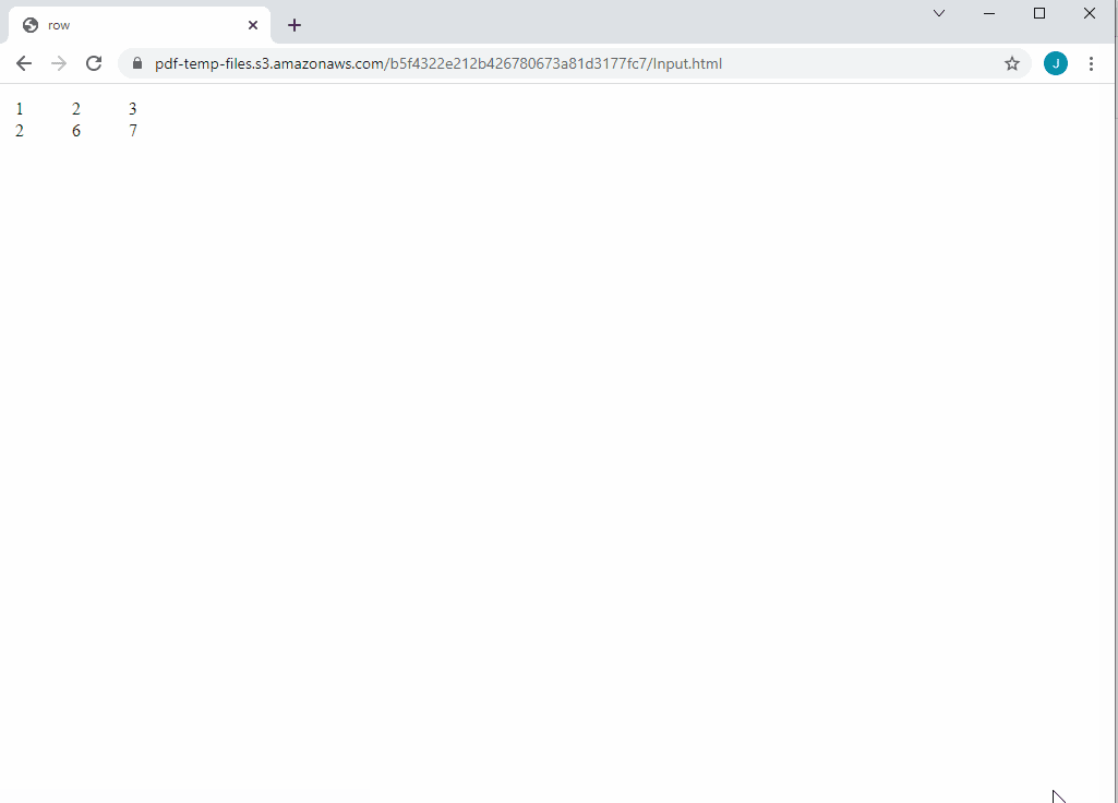 Output HTML using cURL