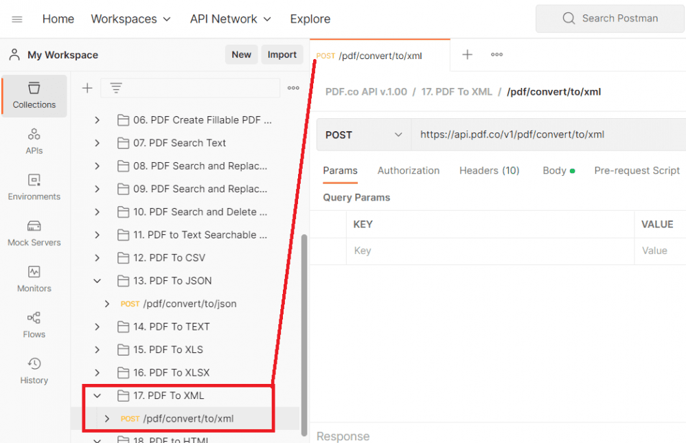PDF to XML API Collection