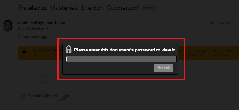 Asks For Password To Open