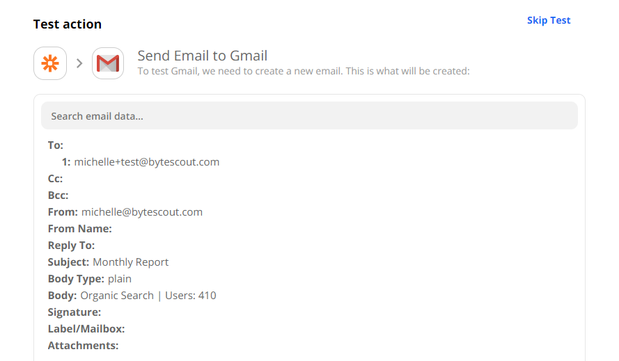 Send Email Configuration To Gmail