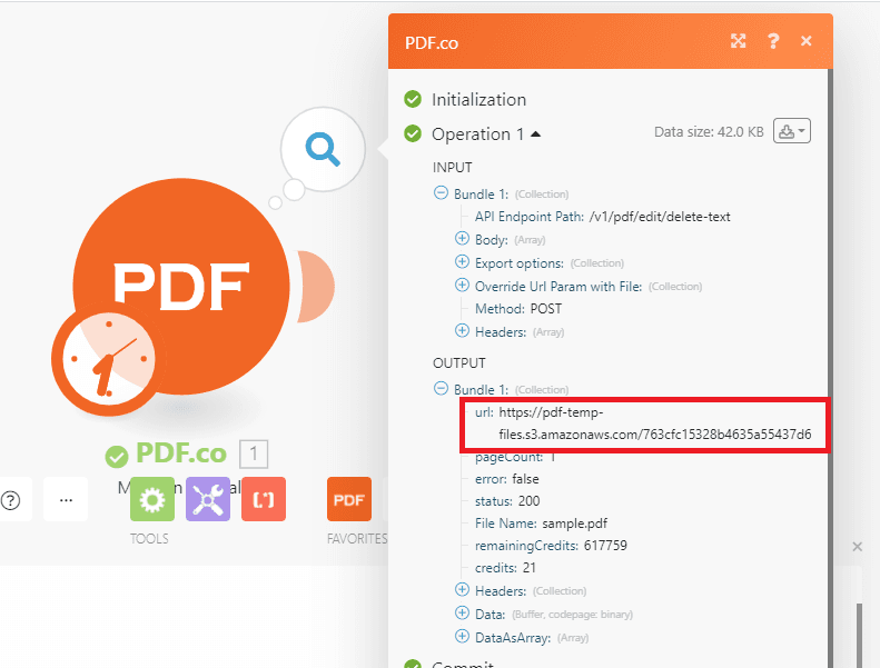 PDF.co Request Result