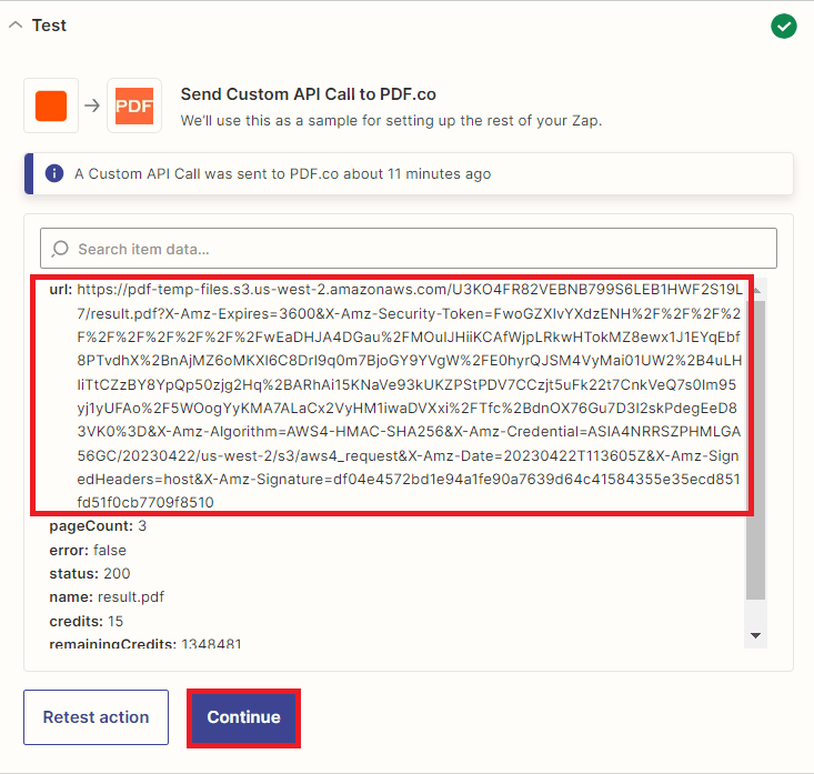 Delete Pages Result