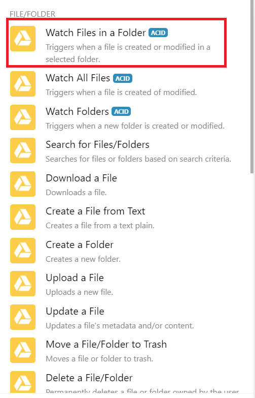 Watch Files in a Folder