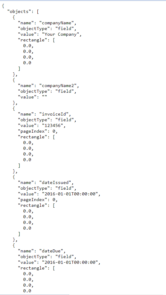 Parsed Data Value