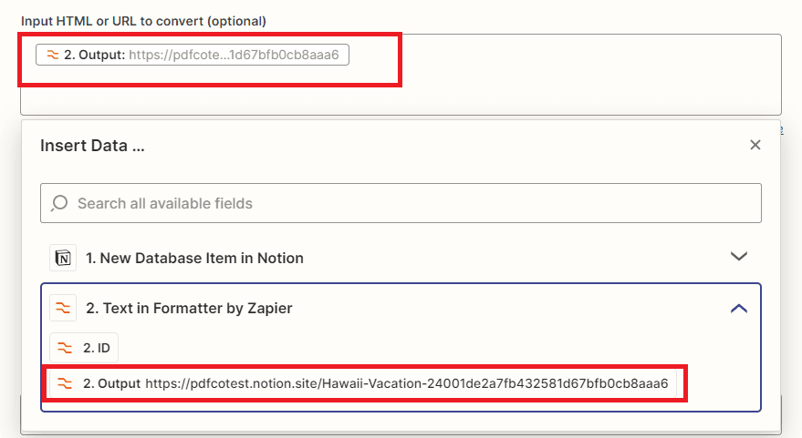 Add URL To Convert To PDF