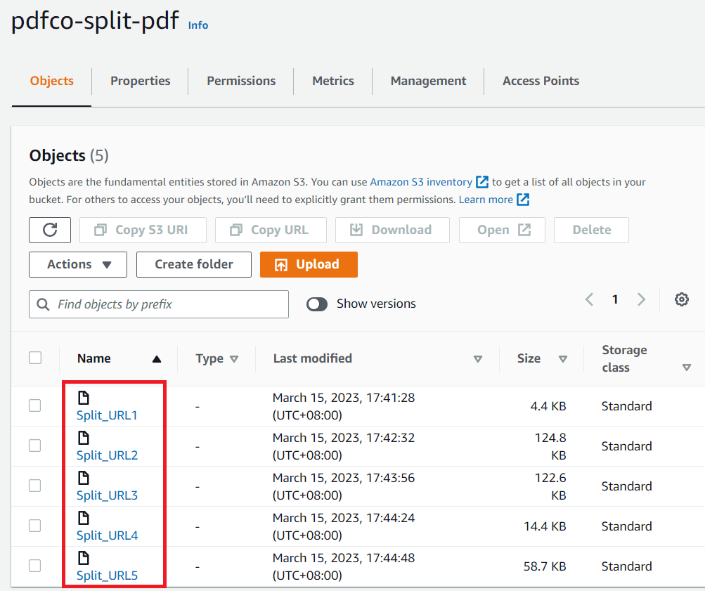 Uploaded Files to S3 Bucket