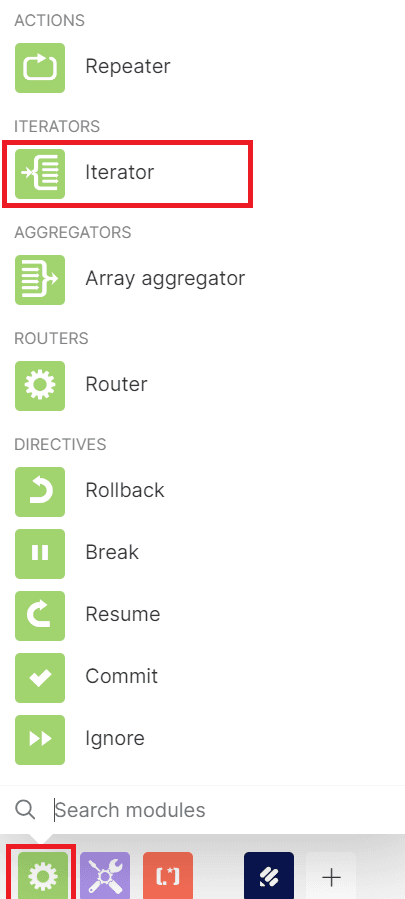 Add Iterator Tools