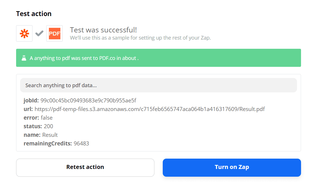 PDF.co Processed The Request Successfully