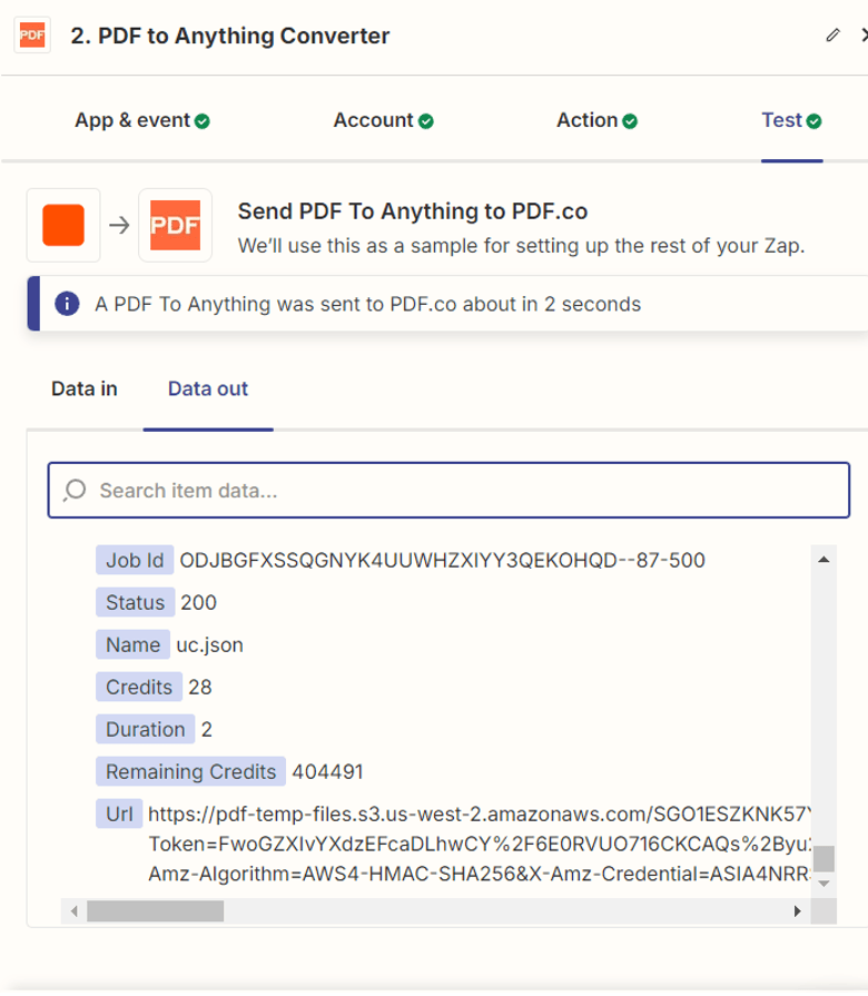 Test PDF.co Action