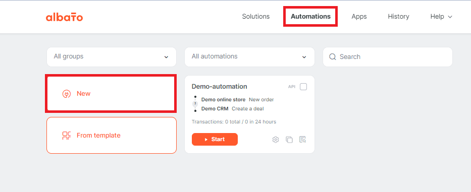 Create an Automations