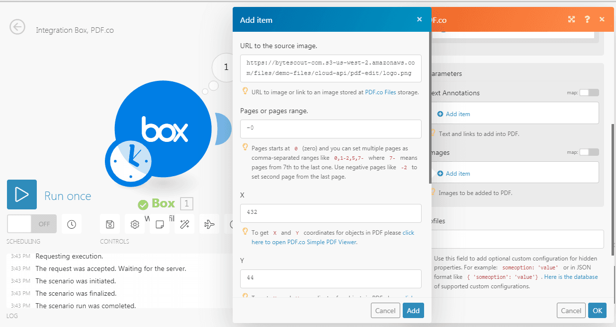 Setting up PDF.co module