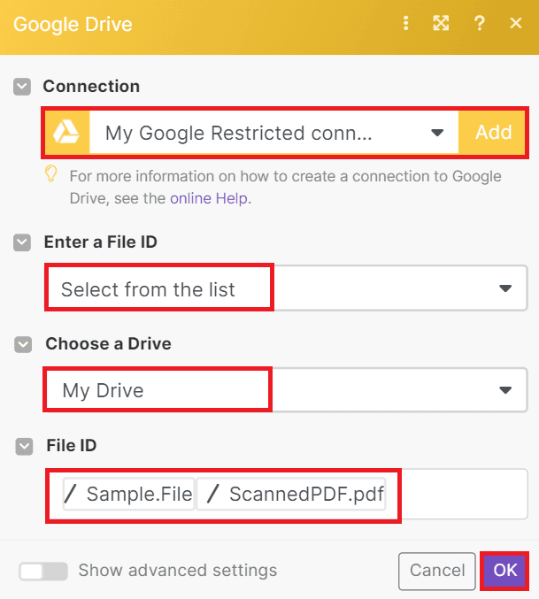 Google Drive Setup