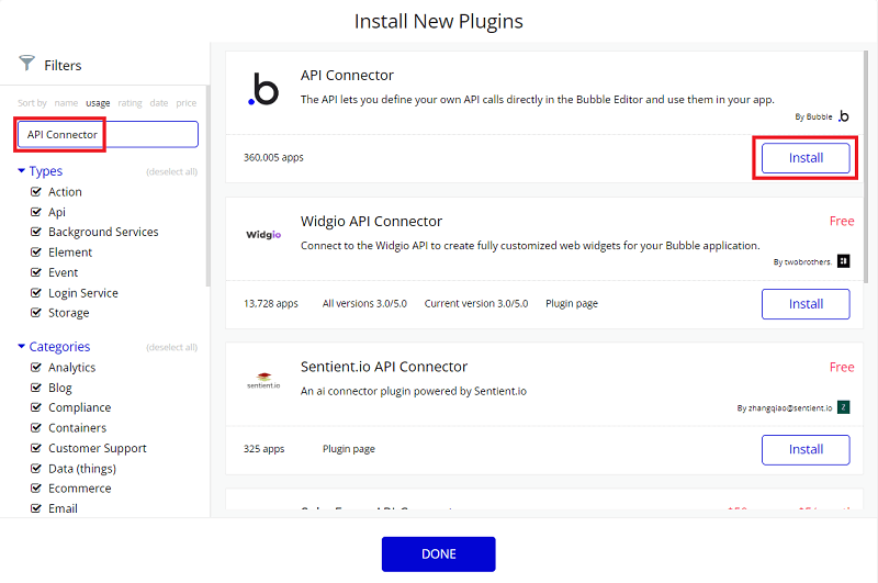 Step 7 – Install API Connector