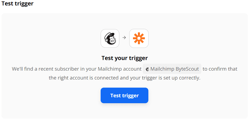Test trigger