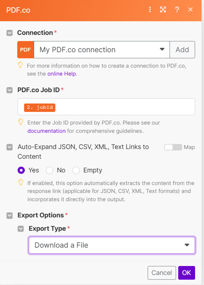 Configure Job Check Settings